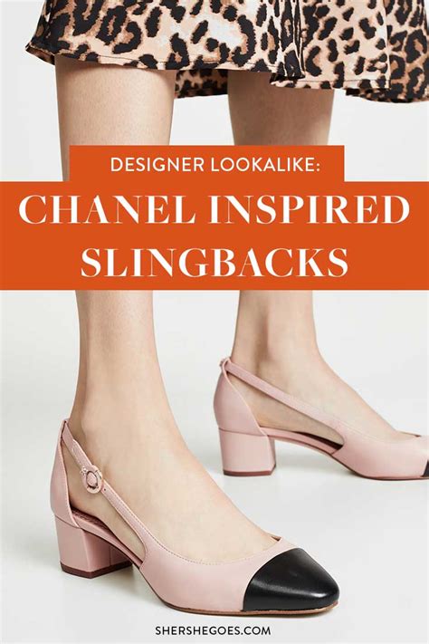 chanel shoes look alike|two tone Chanel style shoes.